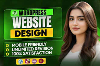 design a modern wordpress website or redesign wordpress website