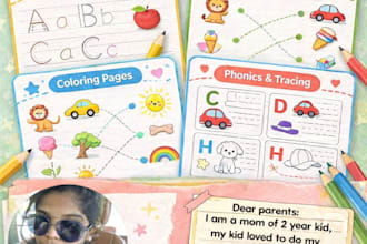 design printable preschool worksheet for kids learning