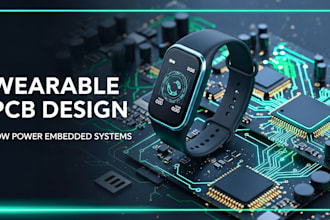 design low power embedded electronic pcb for wearable  fitness and smart devices