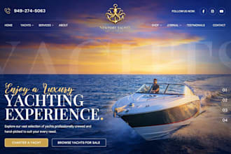 build yacht booking website, yacht, boat rental, jetski, yacht rental website