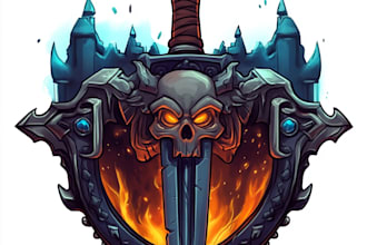 design awesome rpg fantasy or sci fi logo for you