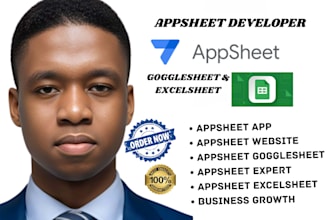be your mobile app developer using appsheet and gogglesheet