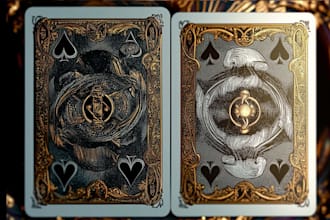 draw exclusive playing cards for poker