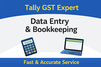 do tally data entry, gst return and bookkeeping work