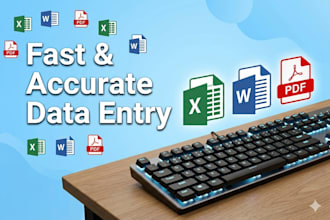 professional data entry and fast typing service