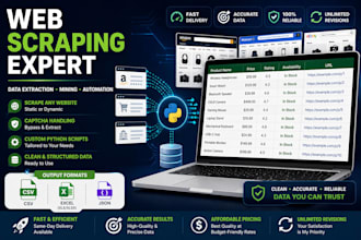 do  expert web scraping and data mining