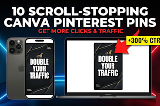 create 10 scroll stopping canva instagram pinterest pins