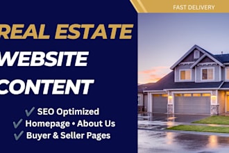 write SEO real estate website content for your business