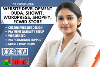 build duda website, showit, ecwid, wix, squarespace, wordpress landing page, SEO