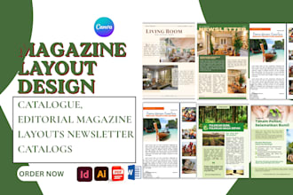 do magazine design, catalogue, editorial magazine layout , catalog, newsletter