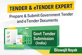 prepare and submit government tender and e tender documents