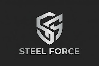 design a strong and professional steel brand logo