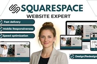 design squarespace website, build or redesign squarespace website