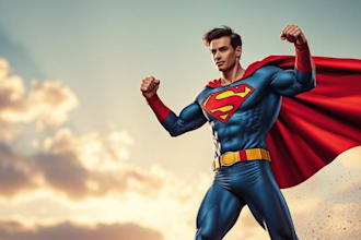 make amazing custom super hero portrait