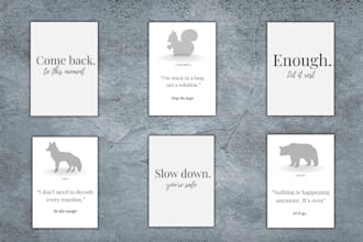 create psychology based printable affirmation cards