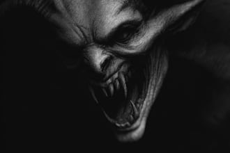 create concept art, illustration,monster art, horror art