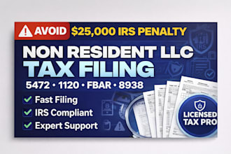 file non resident llc tax, non resident llc 5472 1120 fbar
