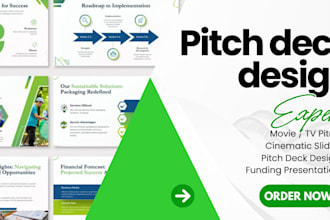 create pitch deck and powerpoint presentation for film, TV, and series