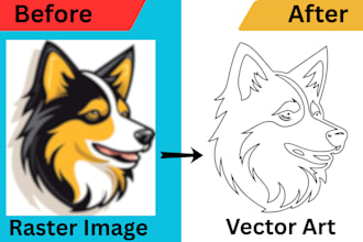 high quality raster to vector art