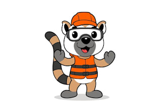 create cute awesome mascot design