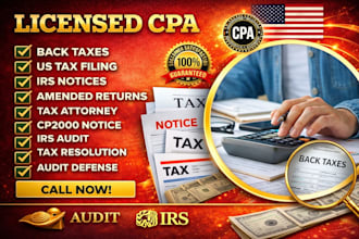 resolve your irs cp2000 notice as a tax attorney, audit defense and CPA lawyer