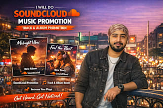 do soundcloud music promotion, soundcloud track, album promotion