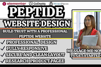 peptide site design biotech site design pharmaceutical design laboratory website