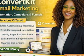 setup convertkit email marketing automation and campaigns expert and strategist