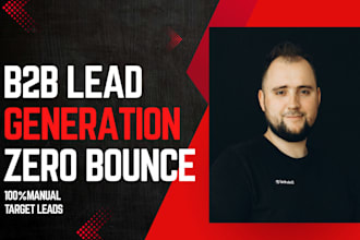 build a manually verified b2b lead generation list with zero bounce