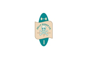 design gulf coast surf skate brand logo