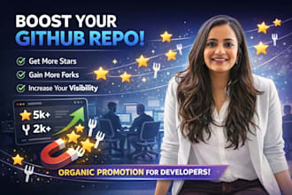 do github organic promotion to gain stars fork organic promotion viewers