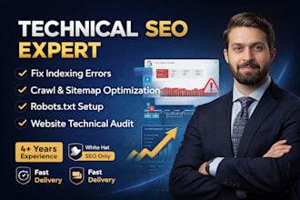 fix technical SEO issues on wordpress and custom websites