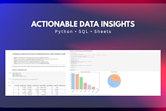 analyze your data and deliver insights using python and sql