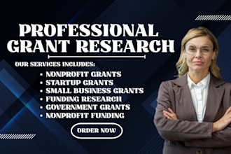 do small business writing grants research for 501c3 nonprofit startup funding