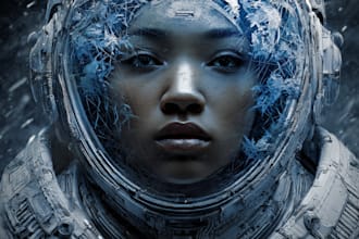design stunning sci fi portrait art