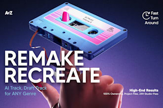 professionally recreate or remix any ai music to HQ audio