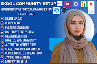 skool community setup skool online community setup skool community manager setup