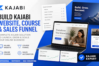 build kajabi online course kajabi website kajabi course funnel kajabi expert