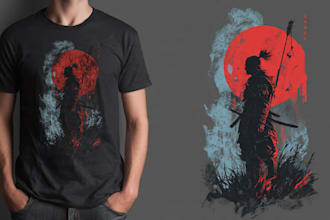 create streetwear design and illustration for tshirt merch