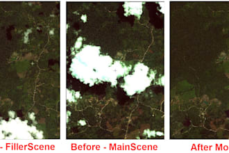 provide cloud free sentinel satellite imagery ready for gis use