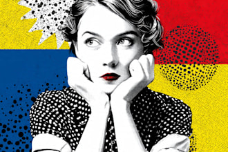 draw pop art portrait in roy lichtenstein style