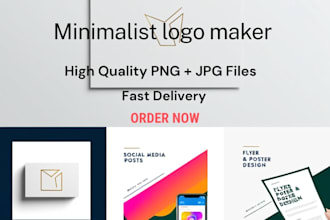 design modern minimalist logo for your business