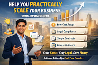 help you legally scale your business with low investment