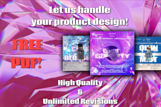 design professional premium product posters for ads