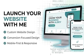 build a modern and responsive landing page for you