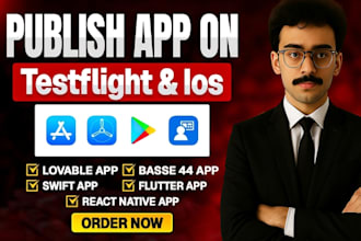 upload your ios, base44 app to app store on my developer account