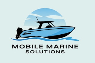 create a unique logo for sailing, fishing or boat business