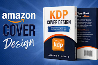 design amazon KDP ebook cover for journal, planner and notebook