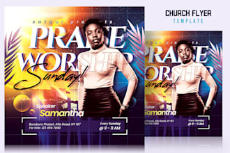 design pro church flyer, church poster or event flyer