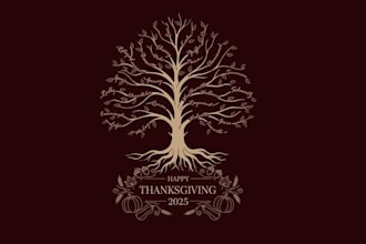 design fun family tree engraving wine bottle logo